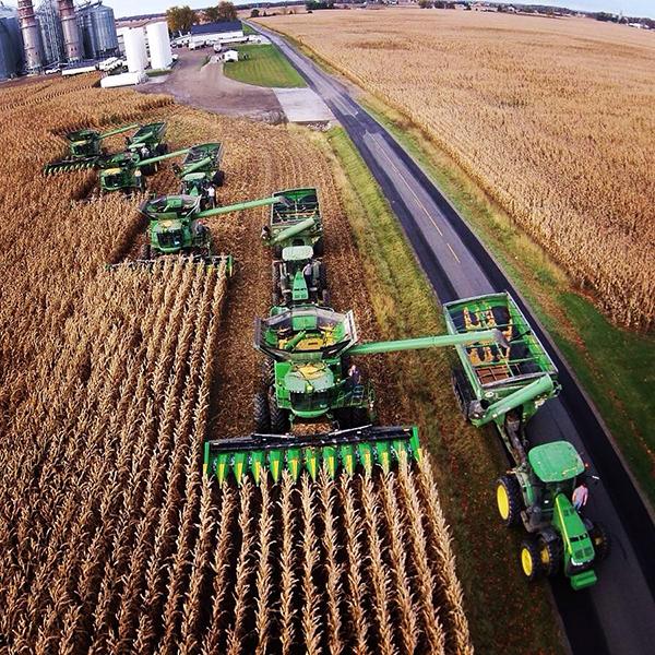 John Deere on Twitter "Impressive harvest14 line up from Schroeder