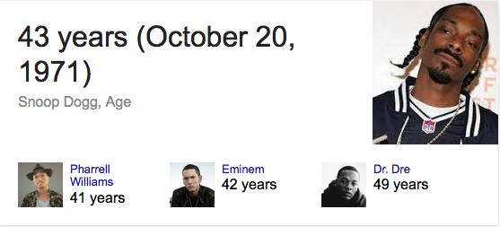 Happy birthday, snoop dogg! (hes 43 years old today) 