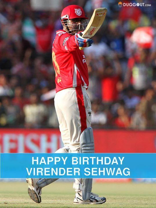 Virender Sehwag - The only player who can hit for a six when he is on 295*
Happy Birthday! 