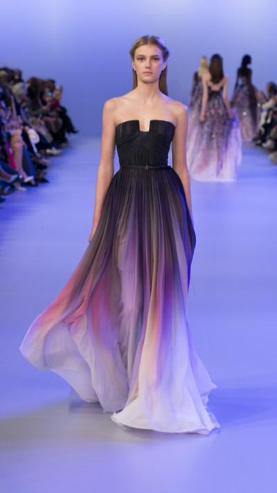 We love this SS14 Elie Saab gown donned last night by Lily Collins at the "Love Rosie" premier in Rome.