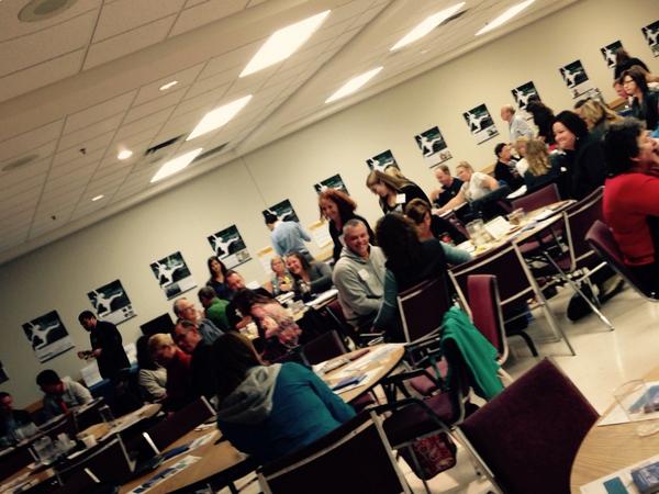 DauphinED's tweet photo. #ttl2014 The crowd is buzzing at #taketheleap in #Dauphin today! http://t.co/DNxgJnvW5M