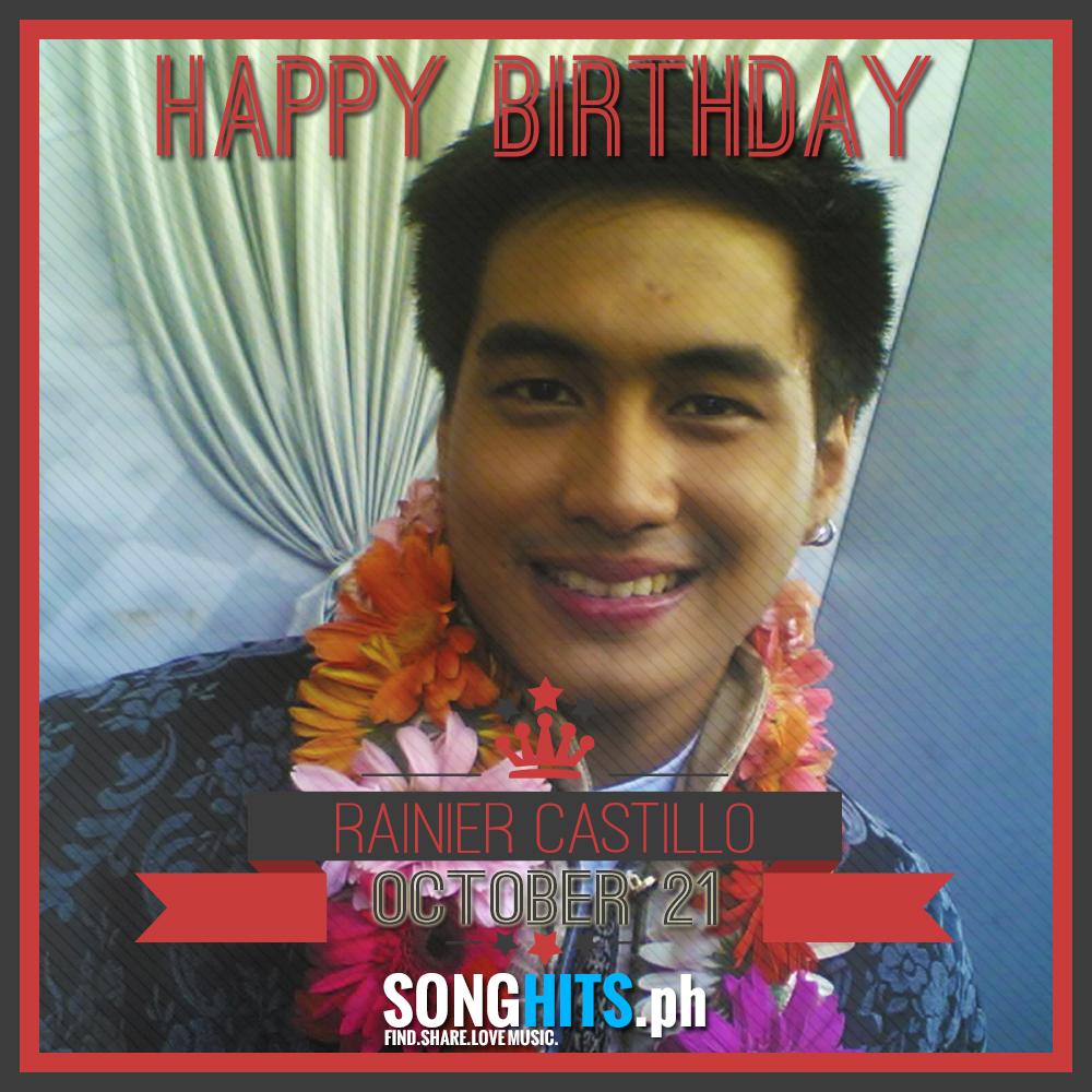 Happy Birthday Mr. Rainier Castillo.  
