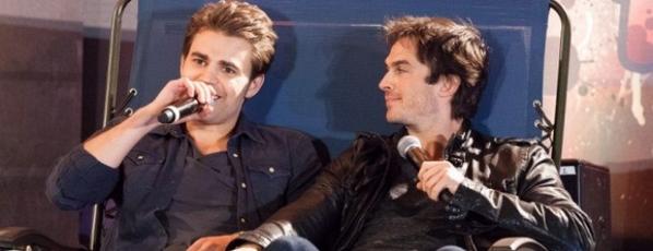 Somerhalder_FR's tweet photo. #PHOTOS Ian et Paul durant leur panel à la #WSCAtlanta hier 😊 http://t.co/ybuyykEH0n