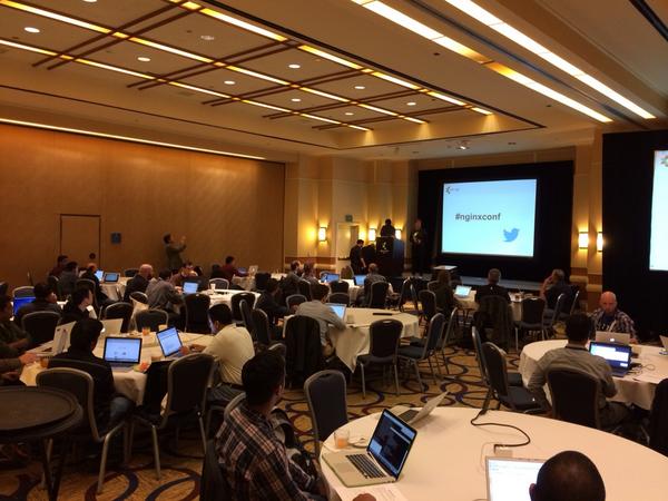 nginx's tweet image. #nginxconf officially kicked off with a packed room for NGINX Fundamentals Training! It&apos;s going to be a great event!