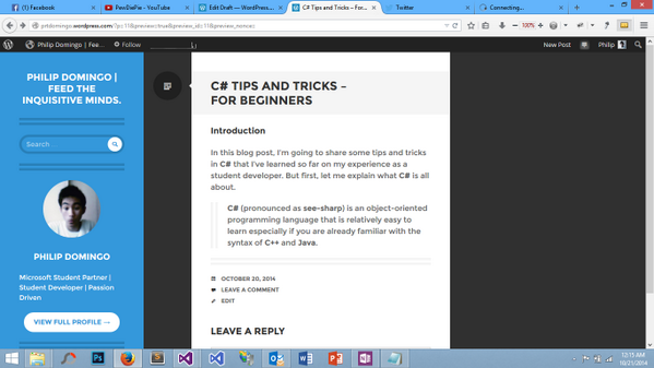 prtdomingo's tweet image. Still at draft. 😀 #FirstBlogPost