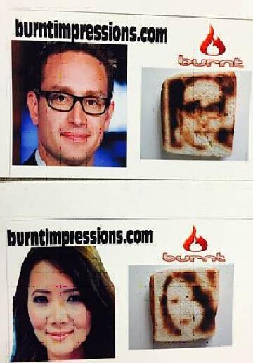 DailyPlanet's tweet photo. Do you wonder what you'd look like it toast form? @riskindan @ziyatong #selfietoast TONIGHT on #DailyPlanet : ) http://t.co/pfFLR8mbLG
