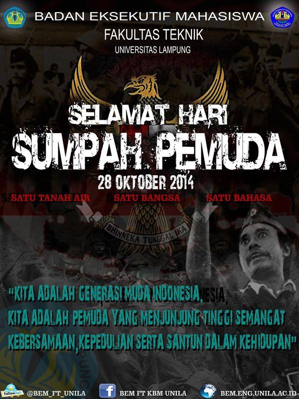 Satu Nusa, Satu Bangsa, Satu Bahasa kita ! Nusa, Bangsa dan Bahasa kita BELA Selamanya ! #SumpahPemuda <a href="/BEMFTunsada/">FT unsada</a>