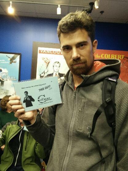 heddle317's tweet photo. Going to see the Colbert report! #colbertaudience http://t.co/STuoYmZQxV