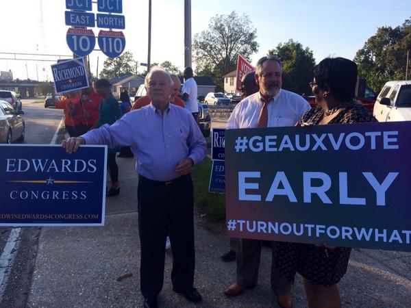 EdwinWEdwards's tweet photo. Last day to early vote is tomorrow! Get out and let your vote count! #LA06 #EWE14 #geauxvote http://t.co/xYFCJ7oROI