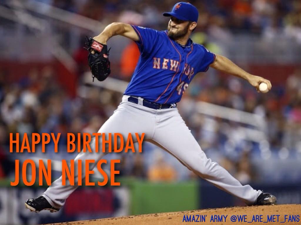 Happy Birthday to Mets southpaw Jonathon Niese! Jon turns 28 today. 