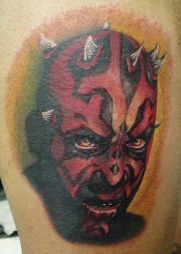 InkedByTheForce's tweet photo. #starwars Darth Maul tattoo http://t.co/umoubXQQ45