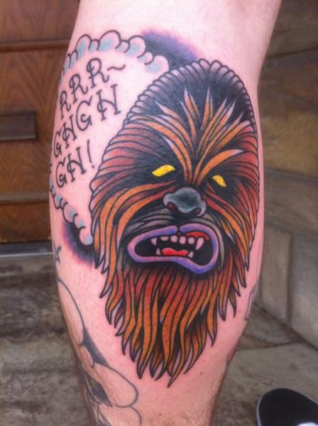 InkedByTheForce's tweet photo. #starwars Chewbacca tattoo http://t.co/GazK9WgOqj