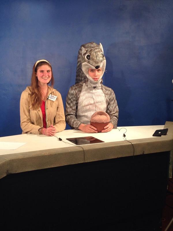 VTTV33's tweet image. @VTTV33: SPOTTED- .@VT_Squirrel in our studio! Xoxo Gossip Squirrel. 🌰 #vttv