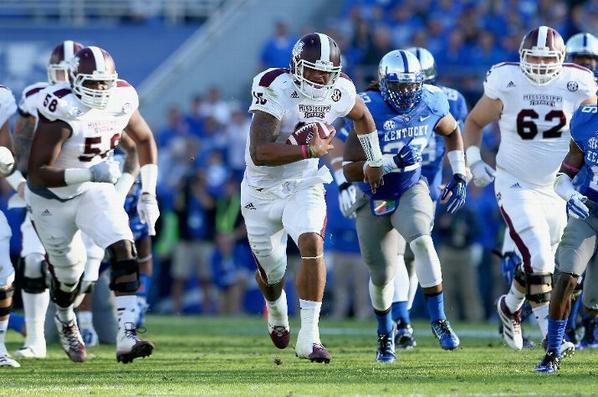 SECNetwork's tweet image. Mississippi State is the only team in the nation that has 2 players with 10 rushing touchdowns »