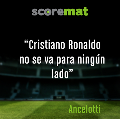 Score_Mat's tweet photo. . @MrAncelotti respondió sobre los rumores del traspaso al Manchester del Imparable #CR7 @Cristiano http://t.co/EUm8kW6D1V