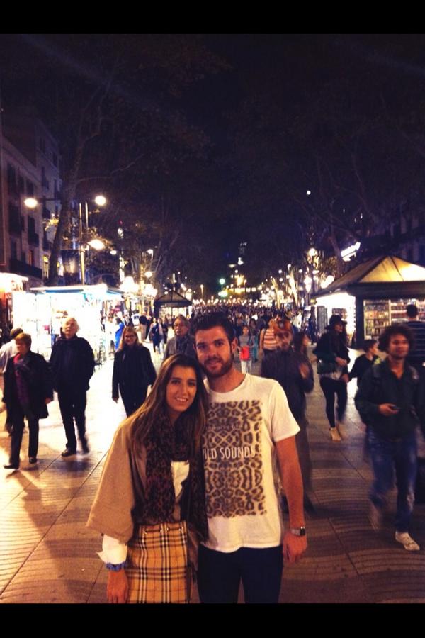 Con mi bombón @PaaulaCB en Barcelona te quiero