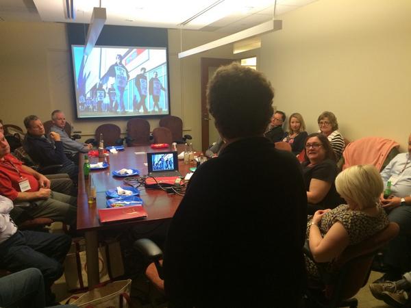RoperCarl's tweet photo. The wonderful Elaine Bernard briefs is on the (massive) challenges facing unions in the US and Canada #TUCLC http://t.co/nkAH9ScqqV