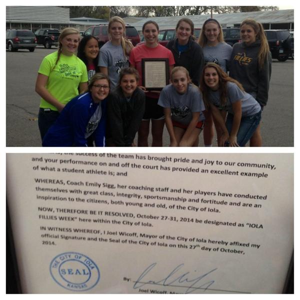 Iola Fillies VB tweet media