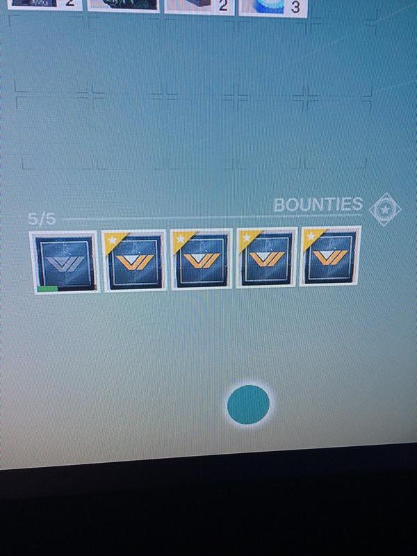 Drewski_drew_10's tweet image. When your bounties look like this after 1 patrol mission on destiny. #thatishowitsdone