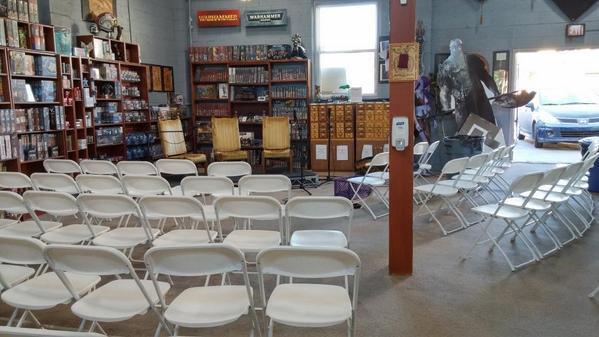 VillainousLair's tweet image. Getting set up for #OBOSD