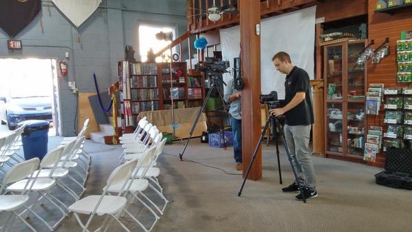 VillainousLair's tweet image. Getting set up for #OBOSD