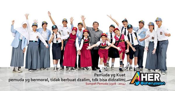 aheryawan's tweet photo. Pemuda yang kuat adalah pemuda yg bermoral, tdk berbuat dzalim dan tdk bisa didzalimi (sumpah pemuda 1928 - 2014) http://t.co/AgC24VcnXg