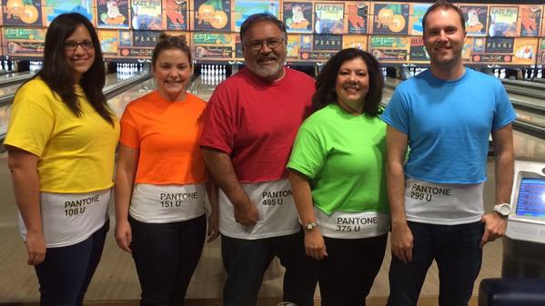 DearestTaryn's tweet image. @TarynHouchin: Bowloween 2014 with @ca_cabello, @ChrisMDesigns. #chromaticorder!