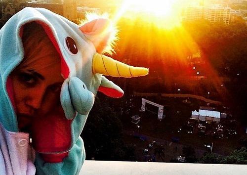 unicorn onesie ft sunset 
