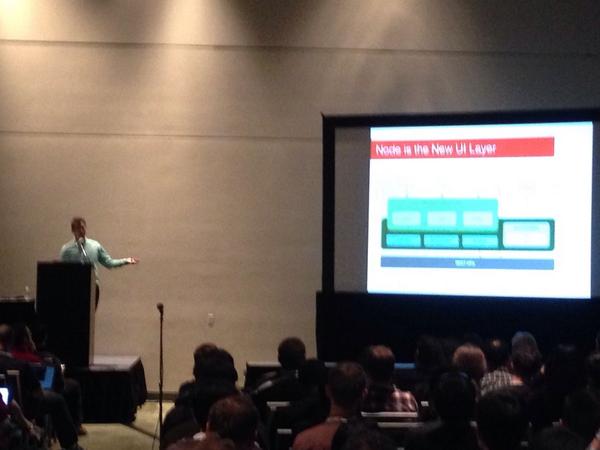 csaintamant's tweet image. Node as the new UI layer - I think we need to get this tattooed @mjr578 #HTML5DevConf