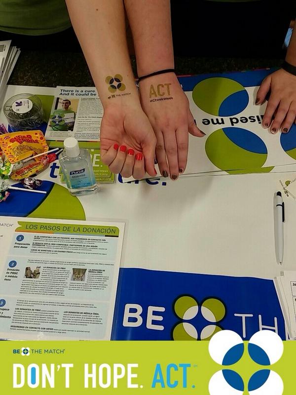 IUBeTheMatch's tweet photo. If you register with us today to #BeTheMatch then you can get a cool tattoo, iPad case, candy, or other prizes! http://t.co/xj6bHVWk1d