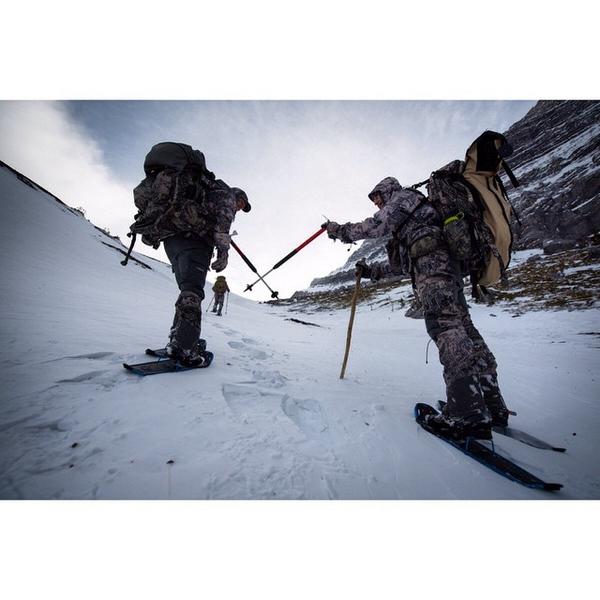 SitkaGear's tweet photo. Let's do this. #poletap Athletes Cam (@bowhuntercam) and Tom Foss bow hunt for bighorns in #Alberta's late-season.... http://t.co/zL9Wg6as0C