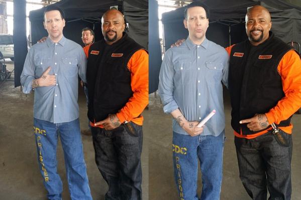 Marilyn Manson Manson Source On Twitter Marilyn Manson On Set Of Sons Of Anarchy Sonsofanarchy Marilynmanson Soa Sonsofanarchy Marilynmanson Http T Co Ryyosaxvmp