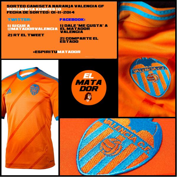 matadorvalencia's tweet photo. 'El Matador' sortea la camiseta naranja oficial del @valenciacf con la serigrafía de Kempes. Síguenos y RT este tweet http://t.co/0NVFhInPnO
