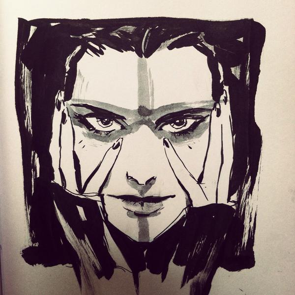 aaronminier's tweet photo. #inktober day 20 http://t.co/O5nzhjEnbb
