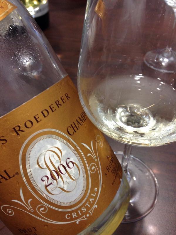AlbertoLupetti's tweet photo. For me Cristal 2006 it's really a top #Champagne : complex and pleasant at same time! Bravo @JbLecaillon http://t.co/GkYvpd4GXM