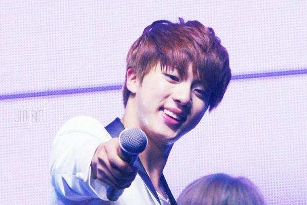 armymemories's tweet photo. [PIC] "The Red Bullet: EPISODE II" #BTS1stConcert #Jin (Cr: JINism) http://t.co/wQsl0JEpxZ