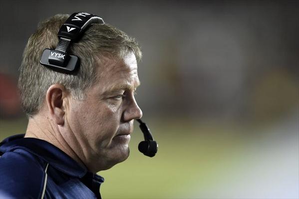 CBSSports's tweet photo. "Florida State blew the coverage and got rewarded for it." - Notre Dame HC Brian Kelly http://t.co/RpIt1jdWFc http://t.co/Qeob2XNn6C
