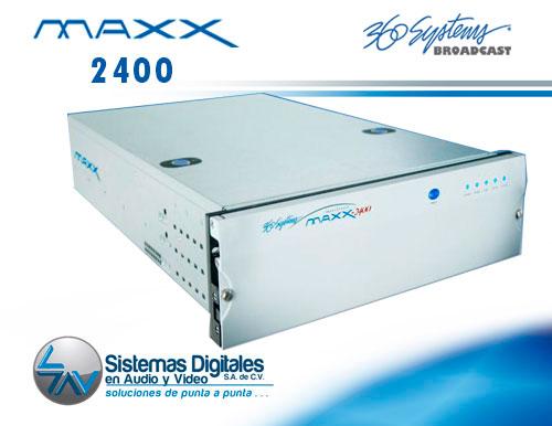 SDAVTweet's tweet image. Servidor MAXX 2400 #360system ofrece más canales, almacenamiento masivo de 700 hrs y funciones de software ampliadas