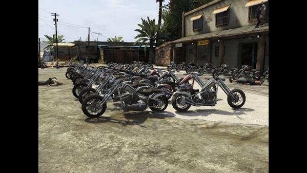 SandyShoresGTA's tweet photo. Bikers are here! http://t.co/wKQlztWWrD