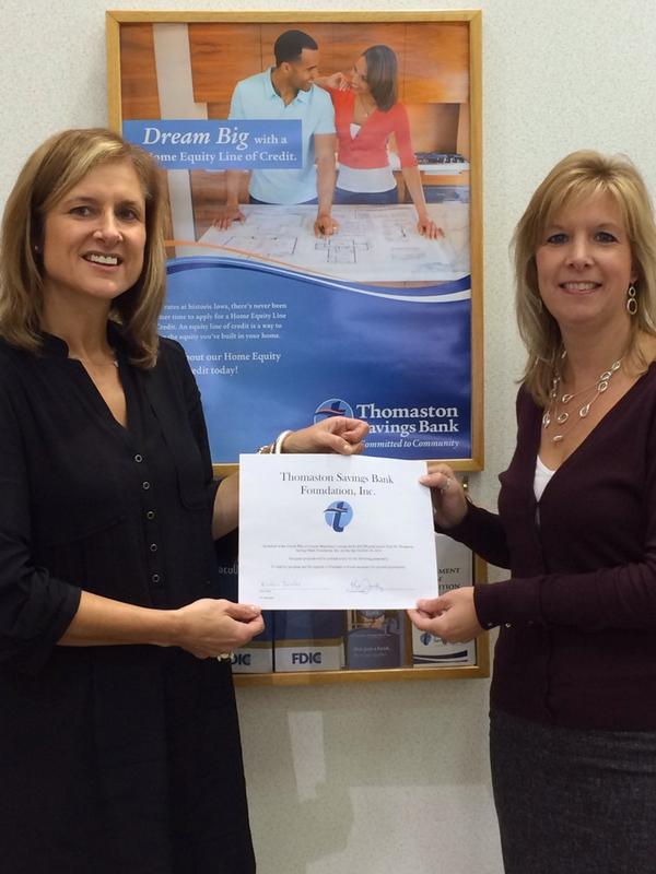 UnitedWayofGW's tweet image. @ThomastonBank #takingstepstogether in support of @UnitedWayofGW ! photo:  @kristenuwgw &amp;amp; Cindy Cipriano of TSB