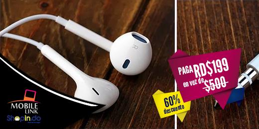 shopinrd's tweet photo. ¡Vive tu música! Paga RD$199 en vez de RD$500 por Auriculares handsfree para iPhone en Mobile Link. http://t.co/f6laoI9Lx3