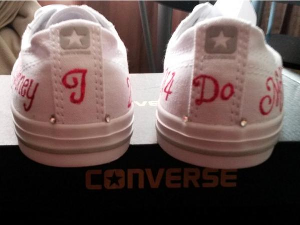 CustomPrincess's tweet image. Bridal wedding converses
