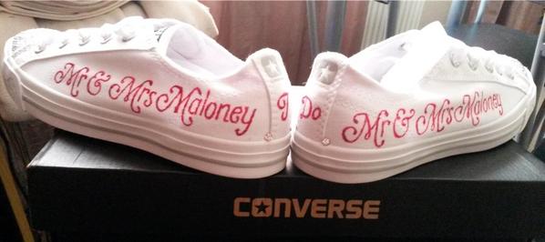CustomPrincess's tweet image. Bridal wedding converses