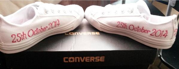 CustomPrincess's tweet image. Bridal wedding converses