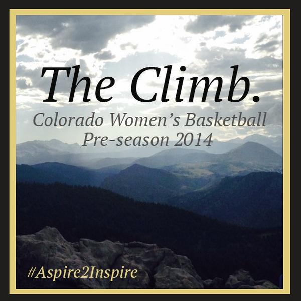 CUBuffsWBB's tweet photo. Buff Fans: Are you ready for The Climb? #Aspire2Inspire https://t.co/oWTcvjyvPZ http://t.co/LIV9IFCd35