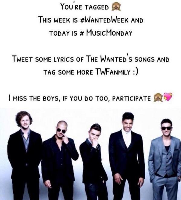 'We can make through the stormy weather, do it all together...' #wantedweek #musicmonday