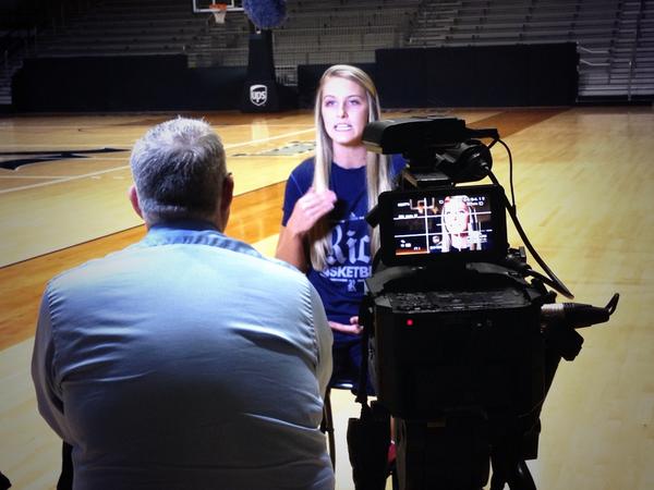 RiceWBB's tweet photo. Last up is senior forward @megss15! http://t.co/QwWDGI9sBn