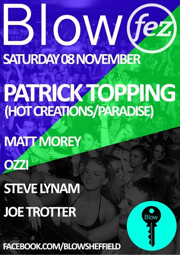 ClubFez's tweet photo. PATRICK TOPPING this Saturday (8/11) is close to selling out! RT to win 2 free tickets. Winner TBA at 9pm tonight http://t.co/ZuR3EPmvDR