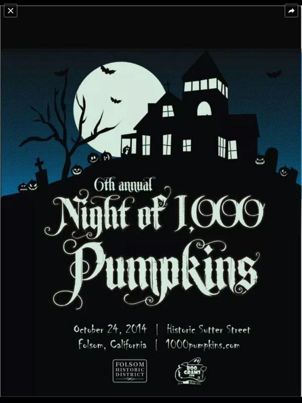 1000Pumpkins's tweet photo. Night of #1000Pumpkins is this Friday! Bring a pumpkin or four and a friend! Oct 24, Old Folsom! http://t.co/XT7PCSdOSU