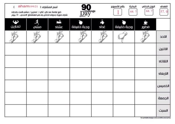 aham19921's tweet photo. جدولي اليوم 💪💪👏👏#تحدي_90_يوم #تحدي_الرشاقة http://t.co/z1dZXbXWQ4